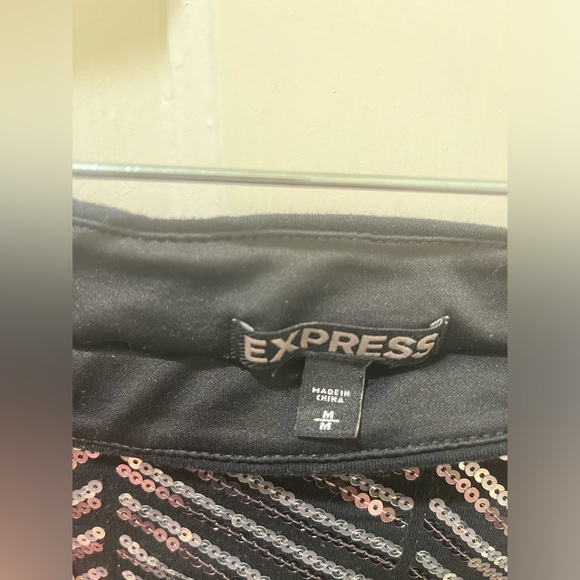 Express Sequin Mini Pencil Skirt - Picture 3 of 4